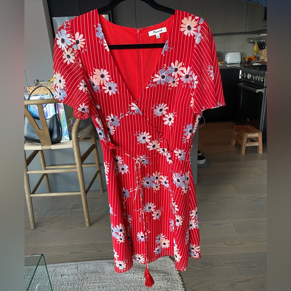 Madewell Mini Wrap Dress - Floral Print